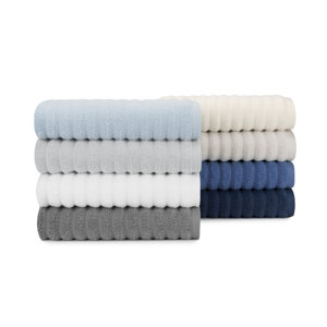 Zero Twist High Low Rib 6 Piece Towel Set