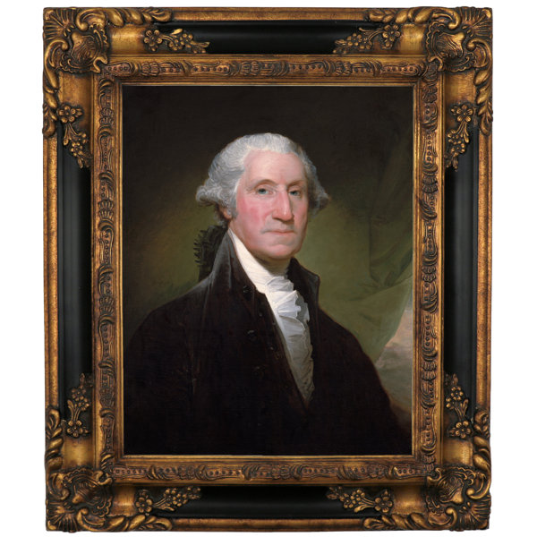 Astoria Grand George Washington Framed Oil Painting Print On