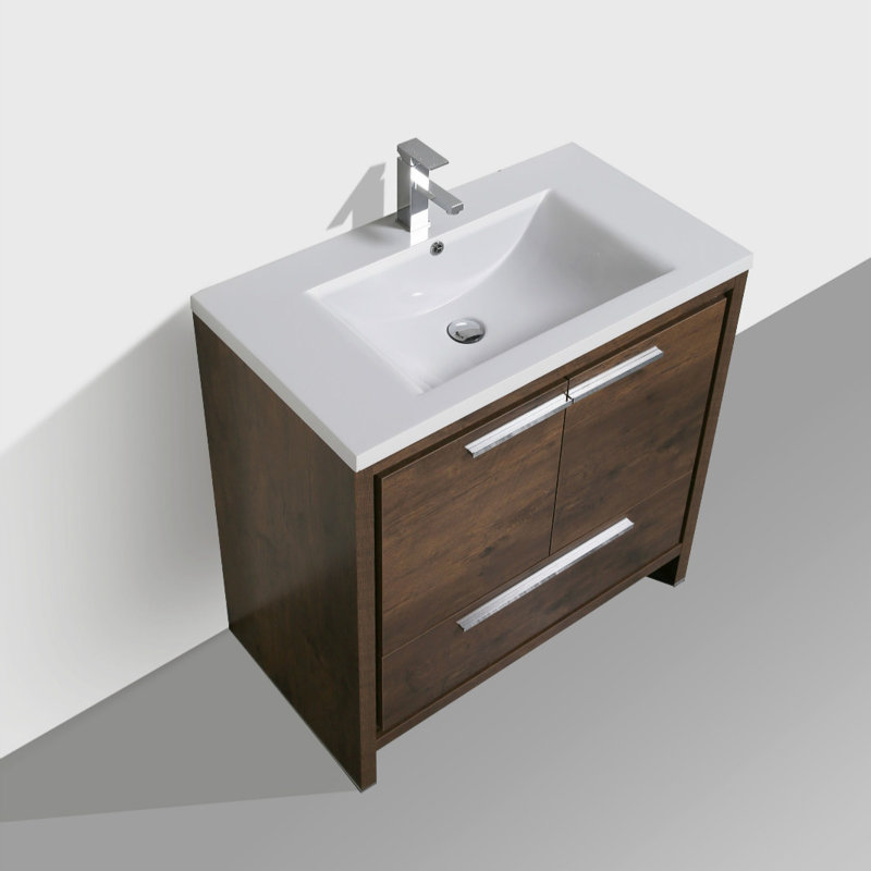 Almendarez Free Standing Modern 36 Single Bathroom Vanity Set