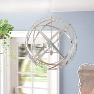 Go to store & view more images Kierra 4-Light Globe Pendant by Laurel Foundry Modern Farmhouse