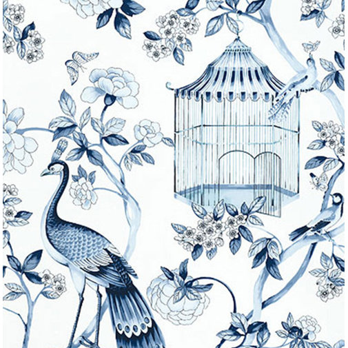 Schumacher Atelier Oiseaux Et Fleurs 13.5' L x 27" W ...