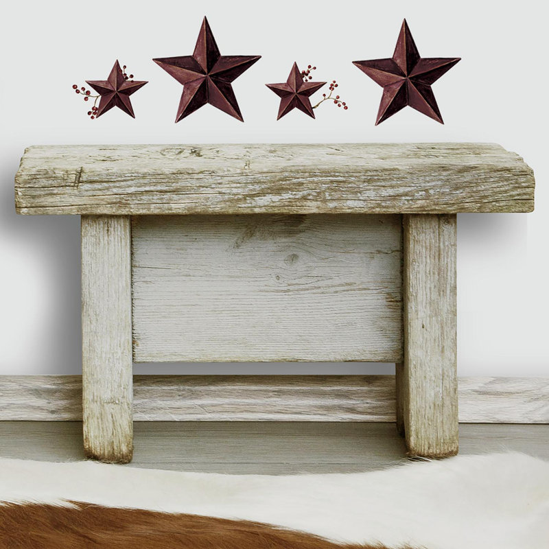 August Grove Strausbaugh 40 Piece Country Stars And Berries Wall