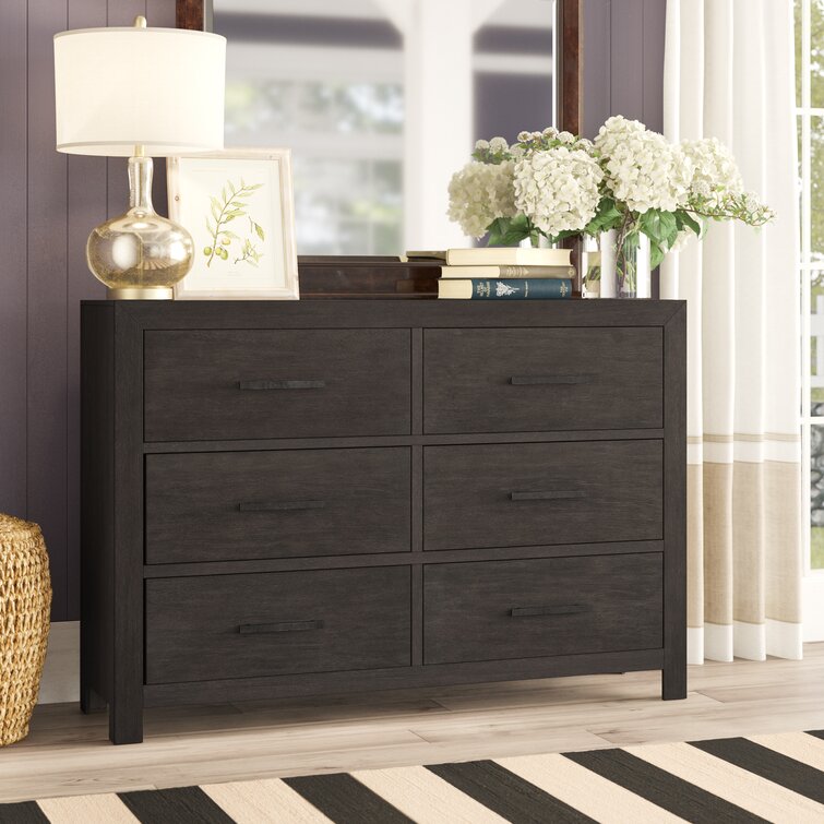 Laurel Foundry Modern Farmhouse Johansson 6 Drawer 58'' W Double ...