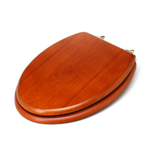 Go to store & view more images Comfort Seats Decorative Wood Elongated Toilet Seat