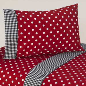 Little Ladybug 4 Piece 100% Cotton Sheet Set