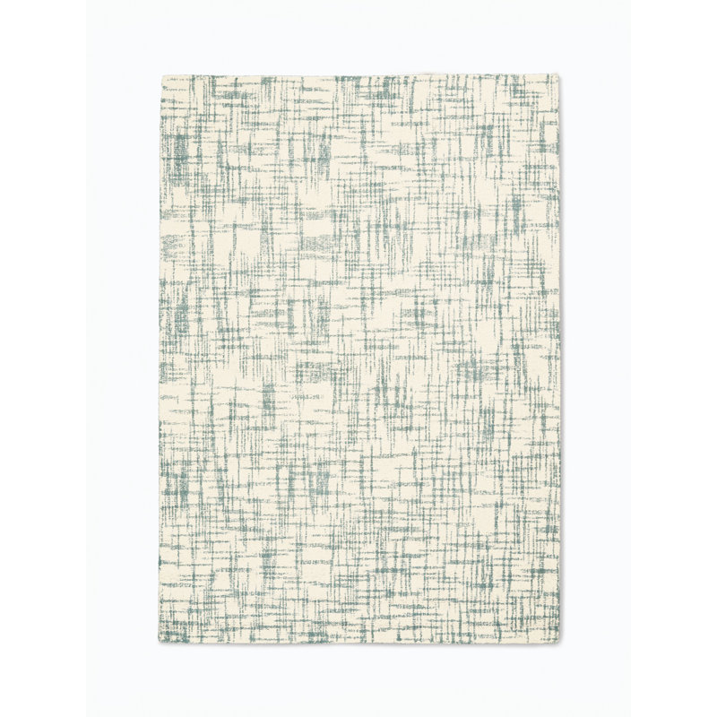 Calvin Klein Tucson Modern Abstract Hand Tufted Wool Ivory Sage Green Area Rug Wayfair
