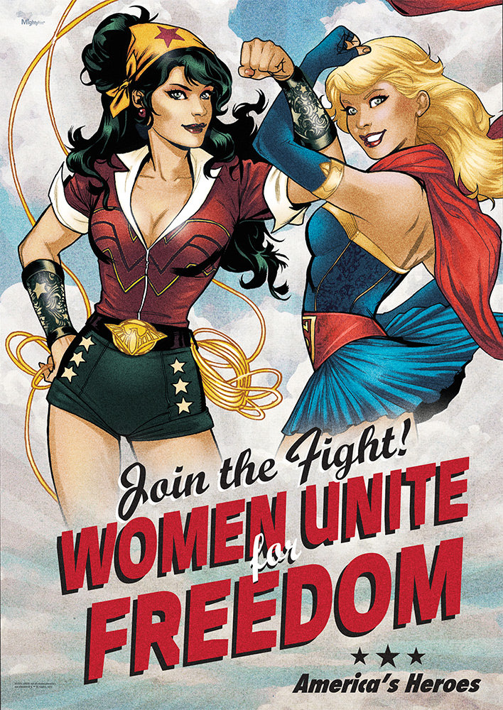 Mightyprint Dc Comics Justice League Bombshell America S Heroes Graphic Art Print Wayfair
