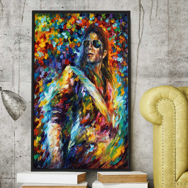 Winston Porter Michael Jackson Framed Oil Painting Print On