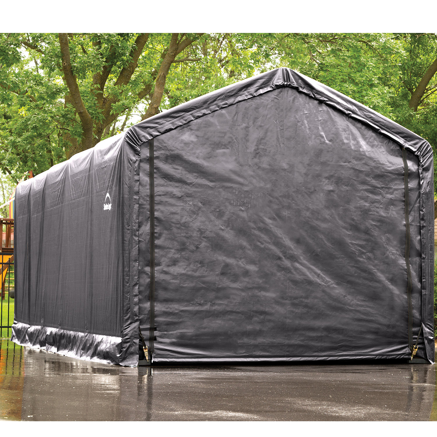 Shelterlogic Shelter 12 Ft X 25 Garage Wayfair Shelterlogic Shelter 12 Ft X 25