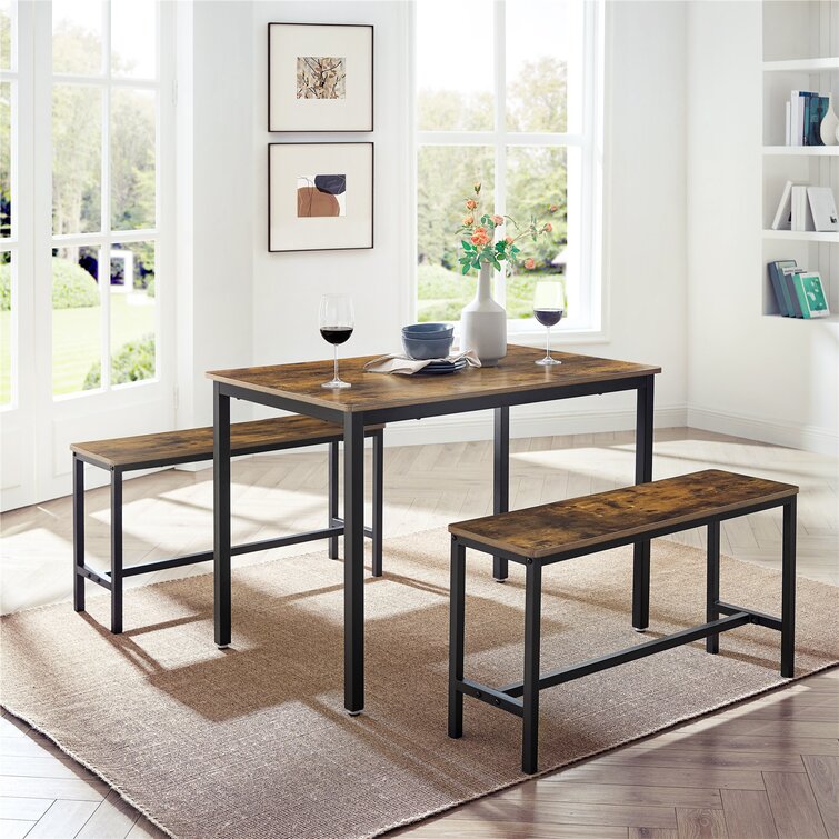 wayfair dining table and bench set