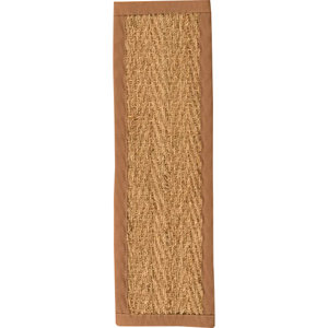 Beach Seagrass Carpet Beige Stair Tread (Set of 13)