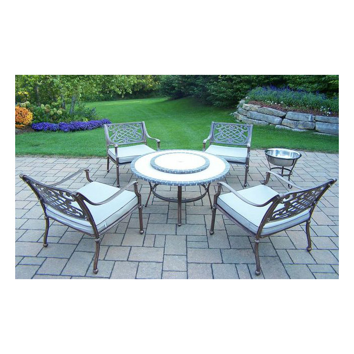 Oakland Living Tacoma 6 Piece Conversation Set With Cushions Wayfair