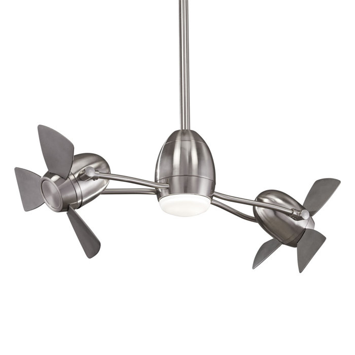 42 Gyro Cage Free 6 Blade Led Ceiling Fan Light Kit Included