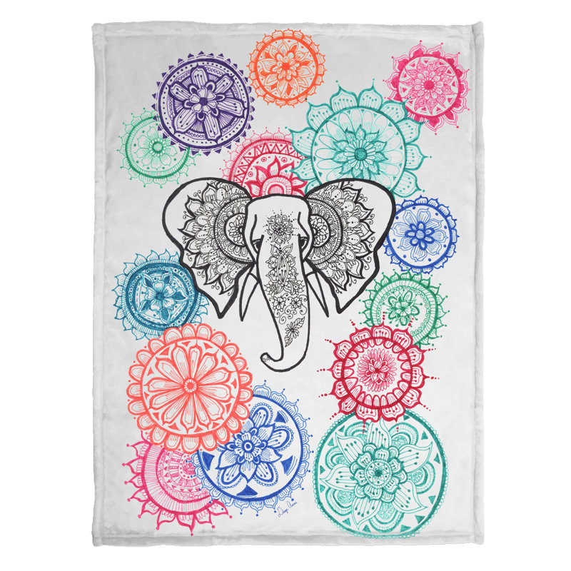 elephant fleece blanket