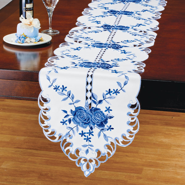 One Allium Way® Calderdale Rectangular Floral Table Runner | Wayfair