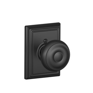 F Series Georgian Single Dummy Knob with Addison Rosette