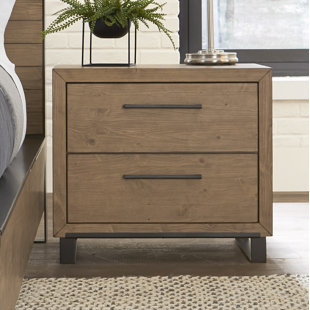 Crestline 2 Drawer Nightstand by 17 Stories