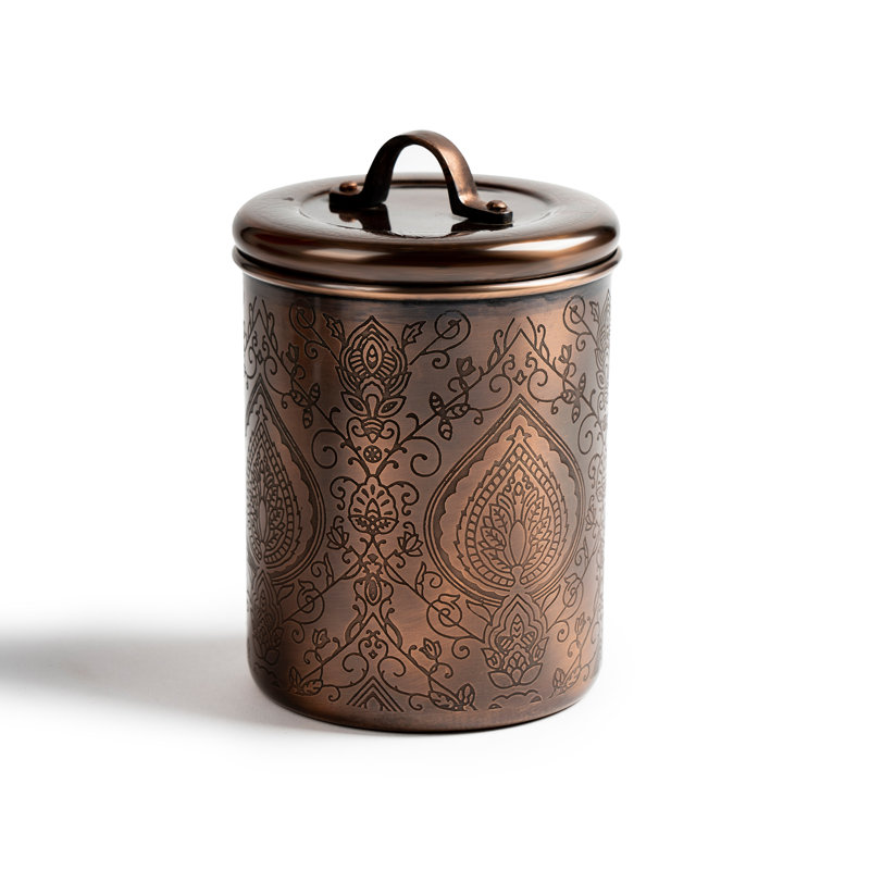 Bungalow Rose Nusteel Etched Antique Copper 1 Qt Stainless Steel