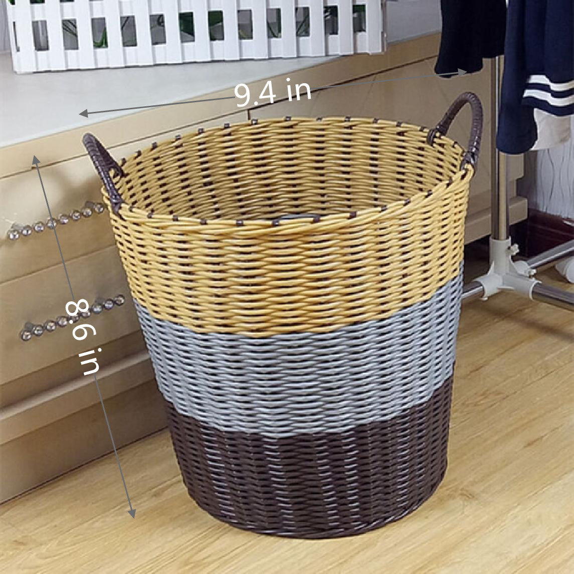 Umber Rea Laundry Hamper & Waste Basket Set Wayfair