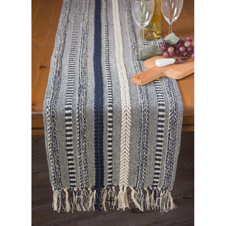 Amundson Striped 100% Cotton Table Runner