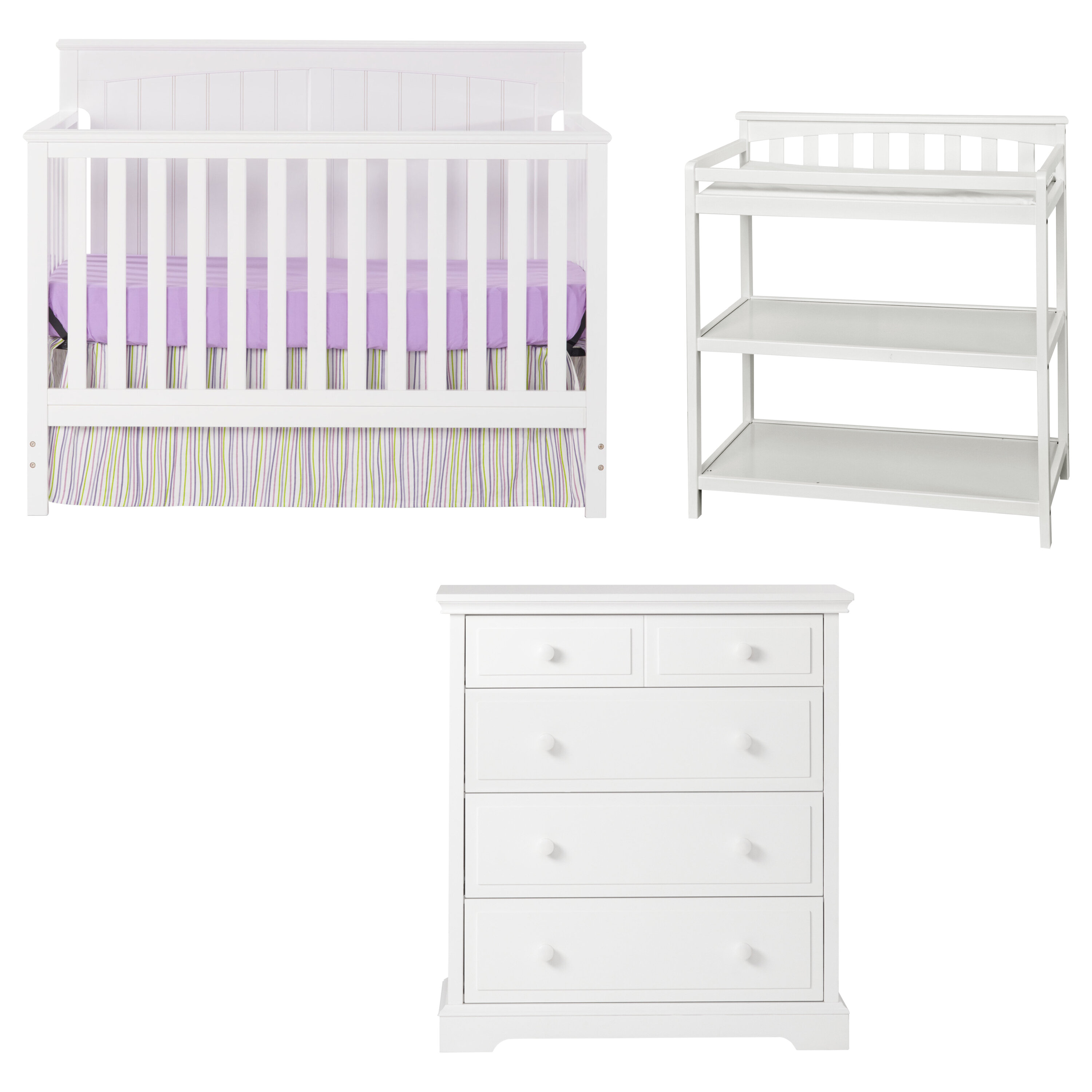 crib dresser and changing table set