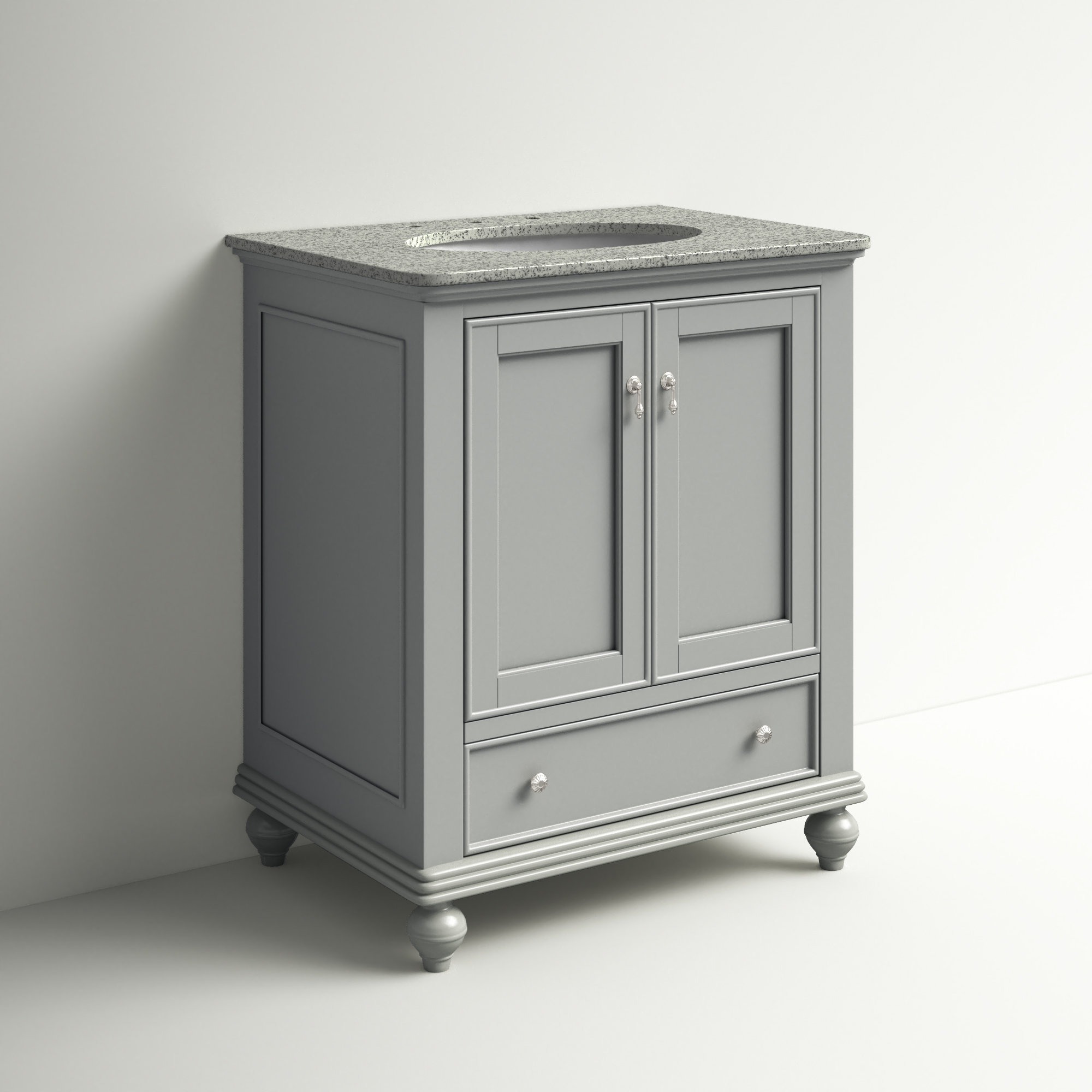 Three Posts™ Launceston 30" W x 21" D x 35" H Single Bathroom Vanity