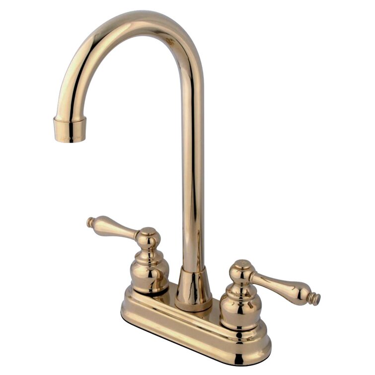 Kingston Brass Victorian Double Handle Kitchen Faucet Reviews Wayfair