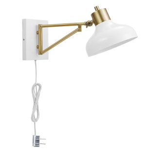 Swing Arm Wall Lamps You Ll Love Wayfair Gipson 1 Light Swing Arm Lamp