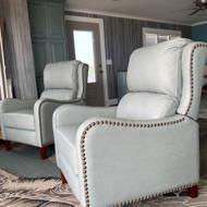 bipasha genuine leather manual recliner
