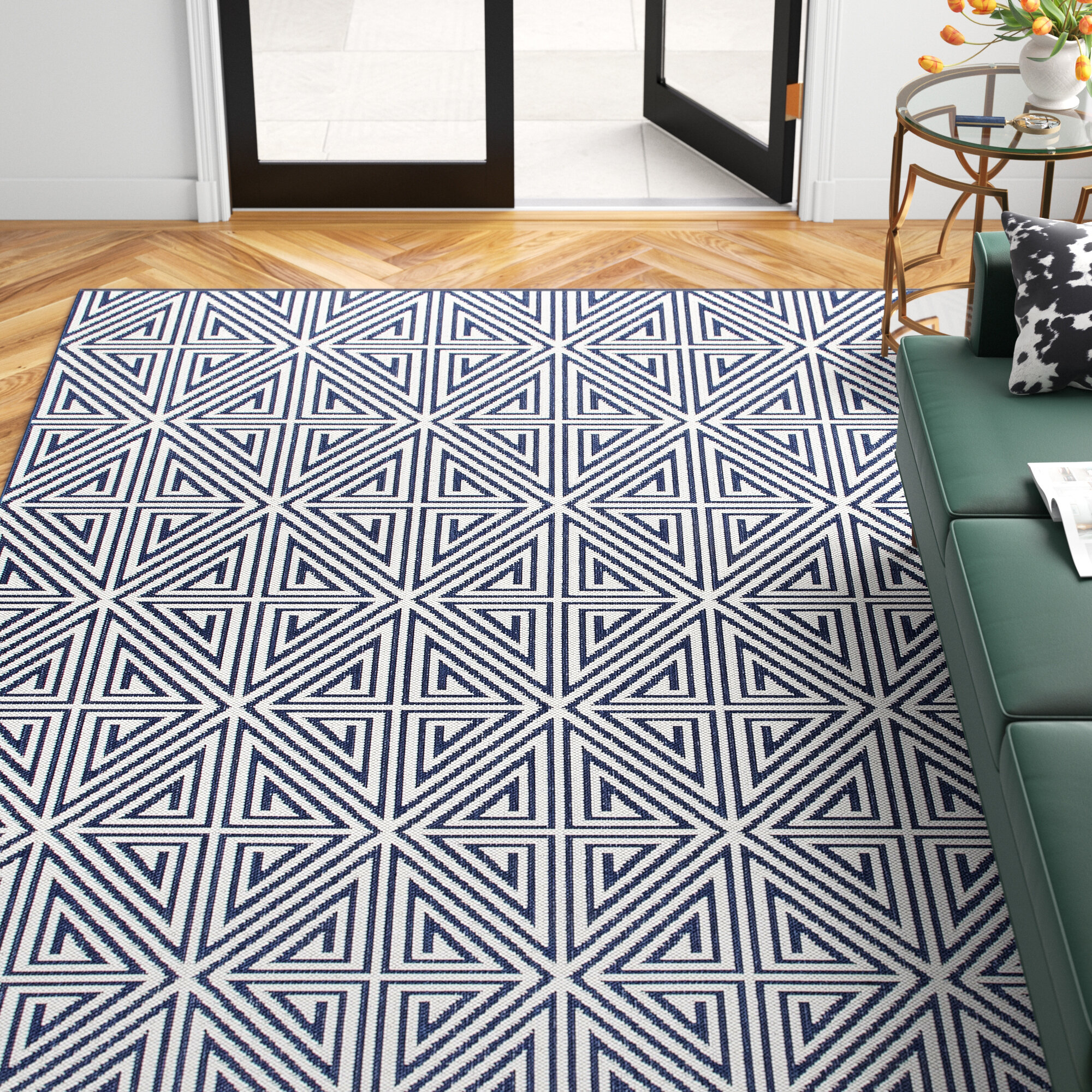 最大45%OFFクーポン Jun Inagawa × Moore ANARCHY RUG Blue