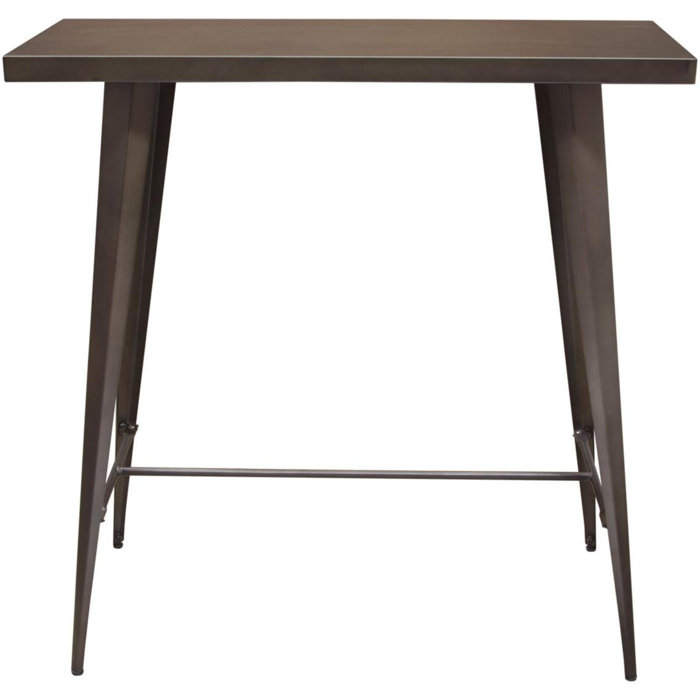 Taveras Metal Rectangular Pub Table Taveras Metal Rectangular Pub Table