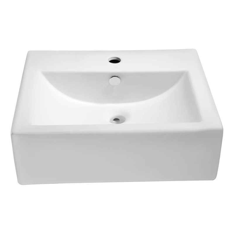 Anzzi Vitruvius Series Vitreous China Rectangular Vessel