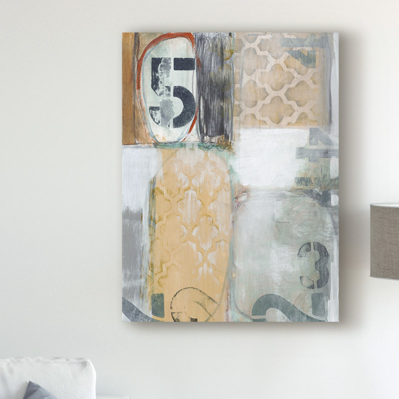 East Urban Home Downtown Numbers I Watercolor Painting Print On