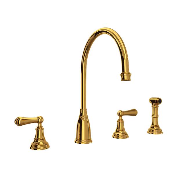 Perrin & Rowe Georgian Era™ Pull Down Single Handle Kitchen Faucet ...