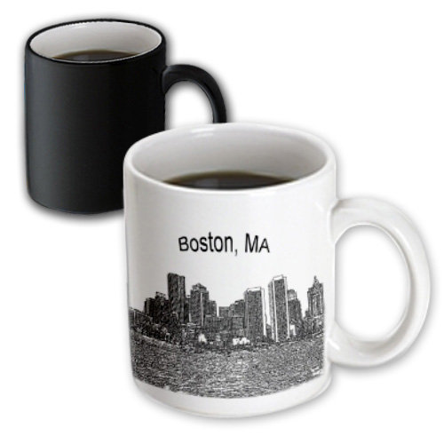 Symple Stuff Berrier Boston Downtown Skyline Line Art Coffee Mug Wayfair