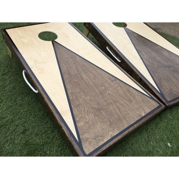 Stained Triangle Custom Cornhole Board Set 