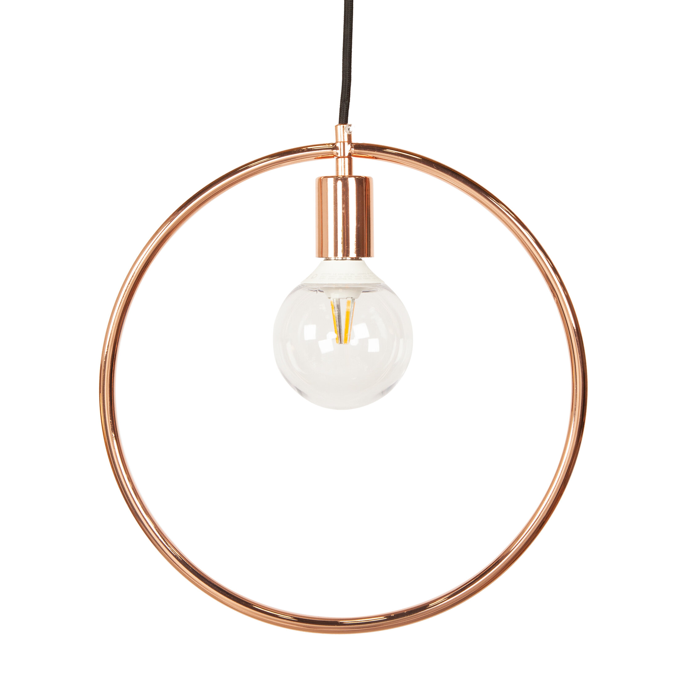 rose gold geometric lamp