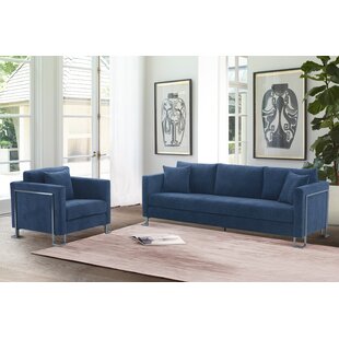 Euda 2 Piece Living Room Set (Set of 2) by Ebern Designs
