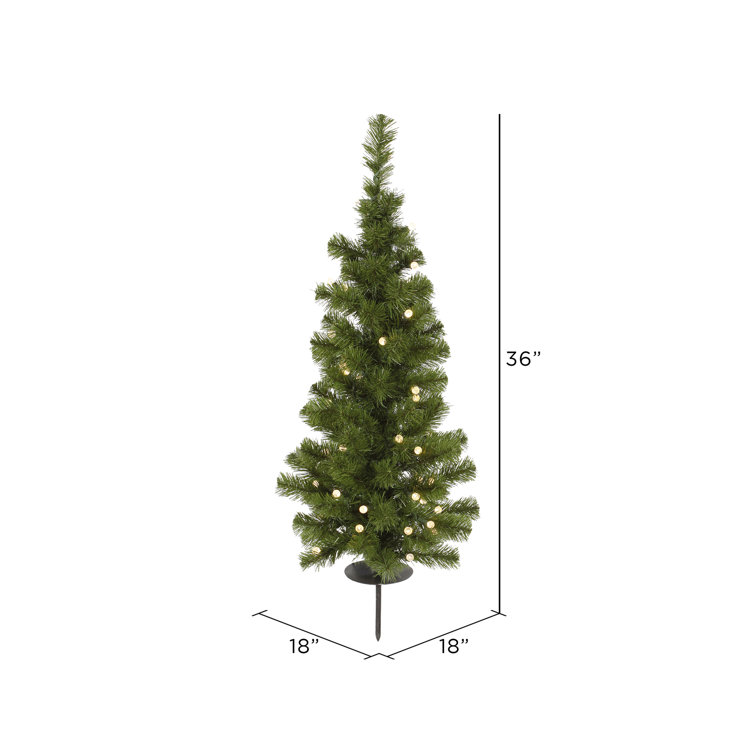 The Holiday Aisle Solar Tree Solar 3 Green Artificial Christmas Tree With 30 Led Warm White Lights With Stand Reviews Wayfair