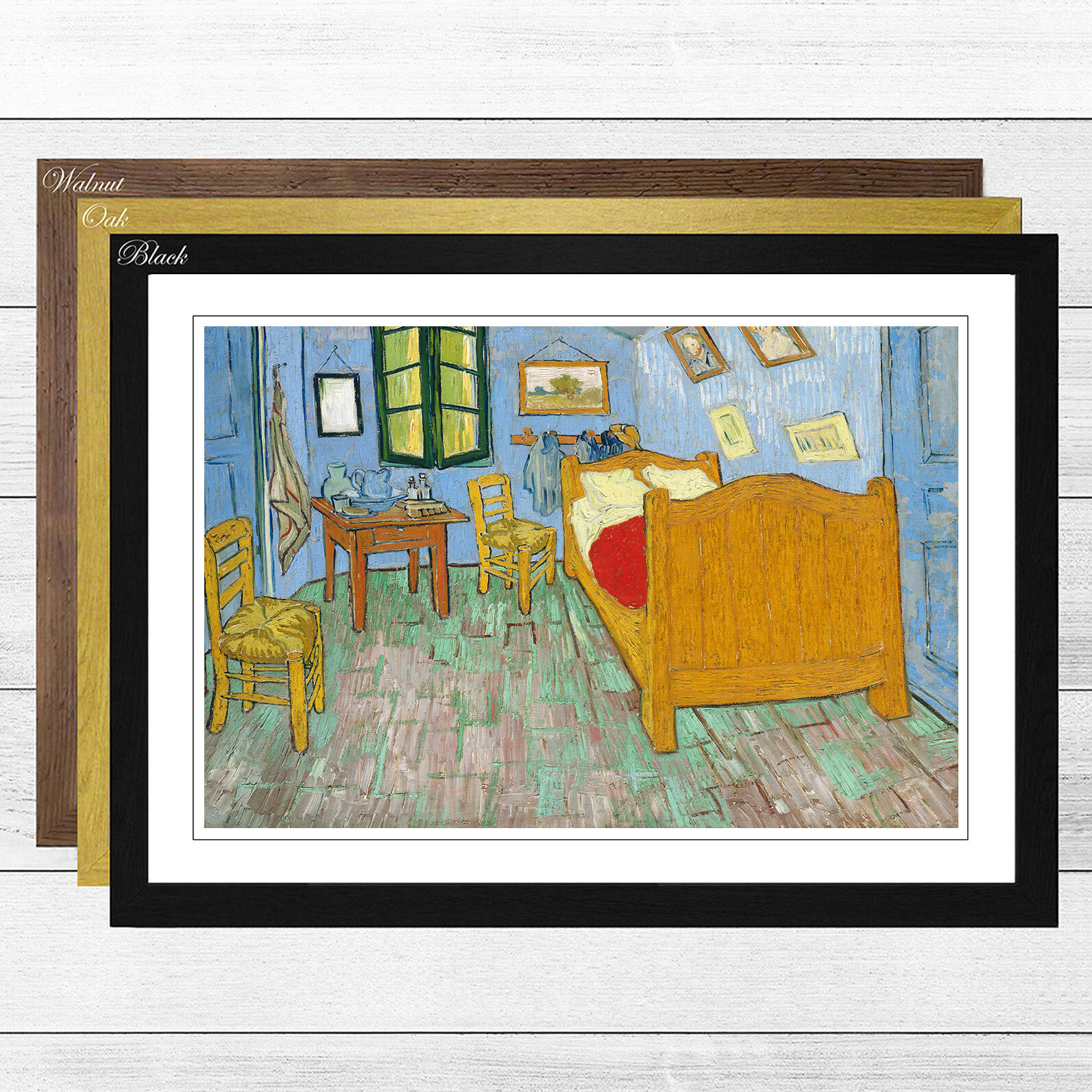 The Bedroom By Vincent Van Gogh Framed Painting Print