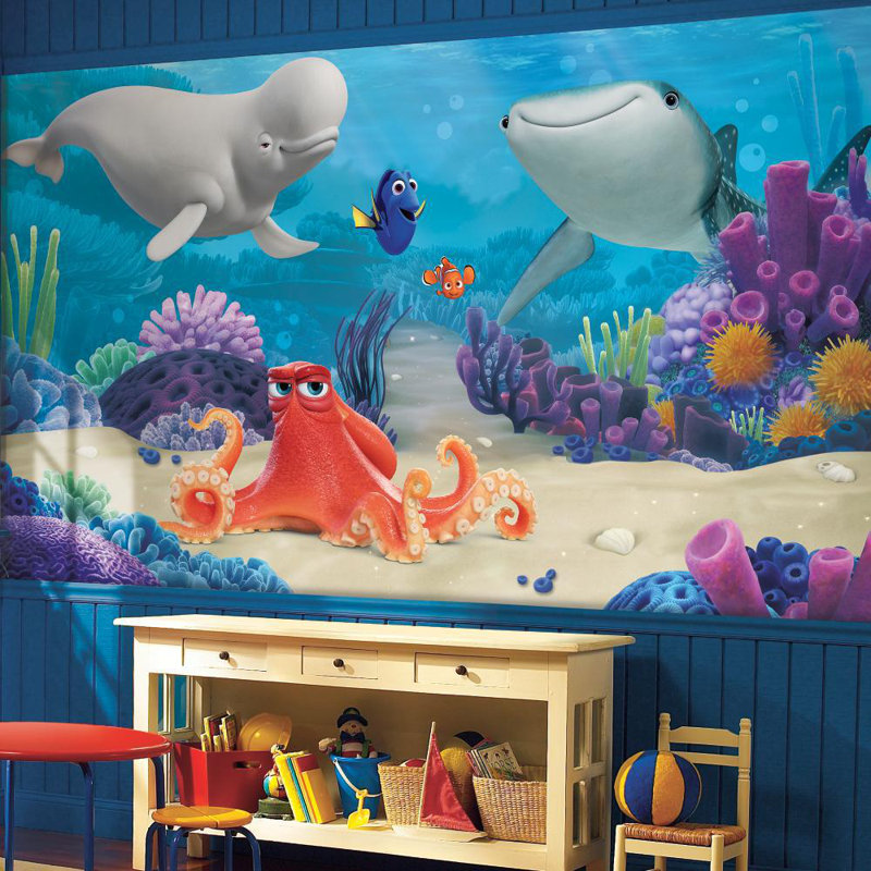Room Mates Finding Dory 10 5 X 72 Wall Mural Wayfair