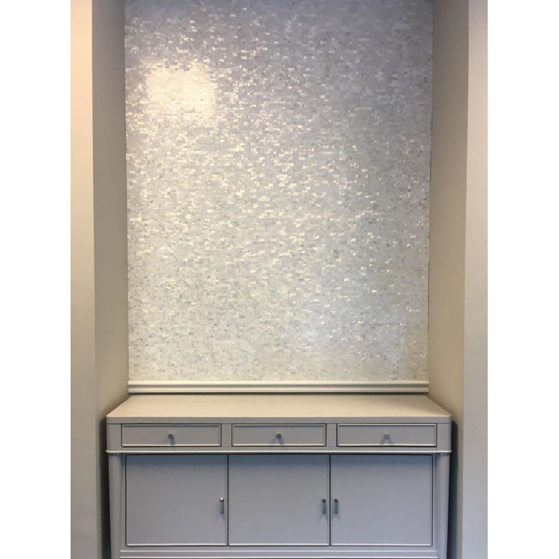 Art3d Mother Of Pearl 0 6 X 1 2 Seashell Mosaic Tile Wayfair