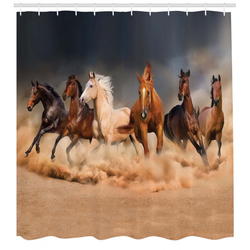 horse shower curtain
