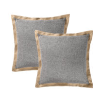 burlap cushion covers