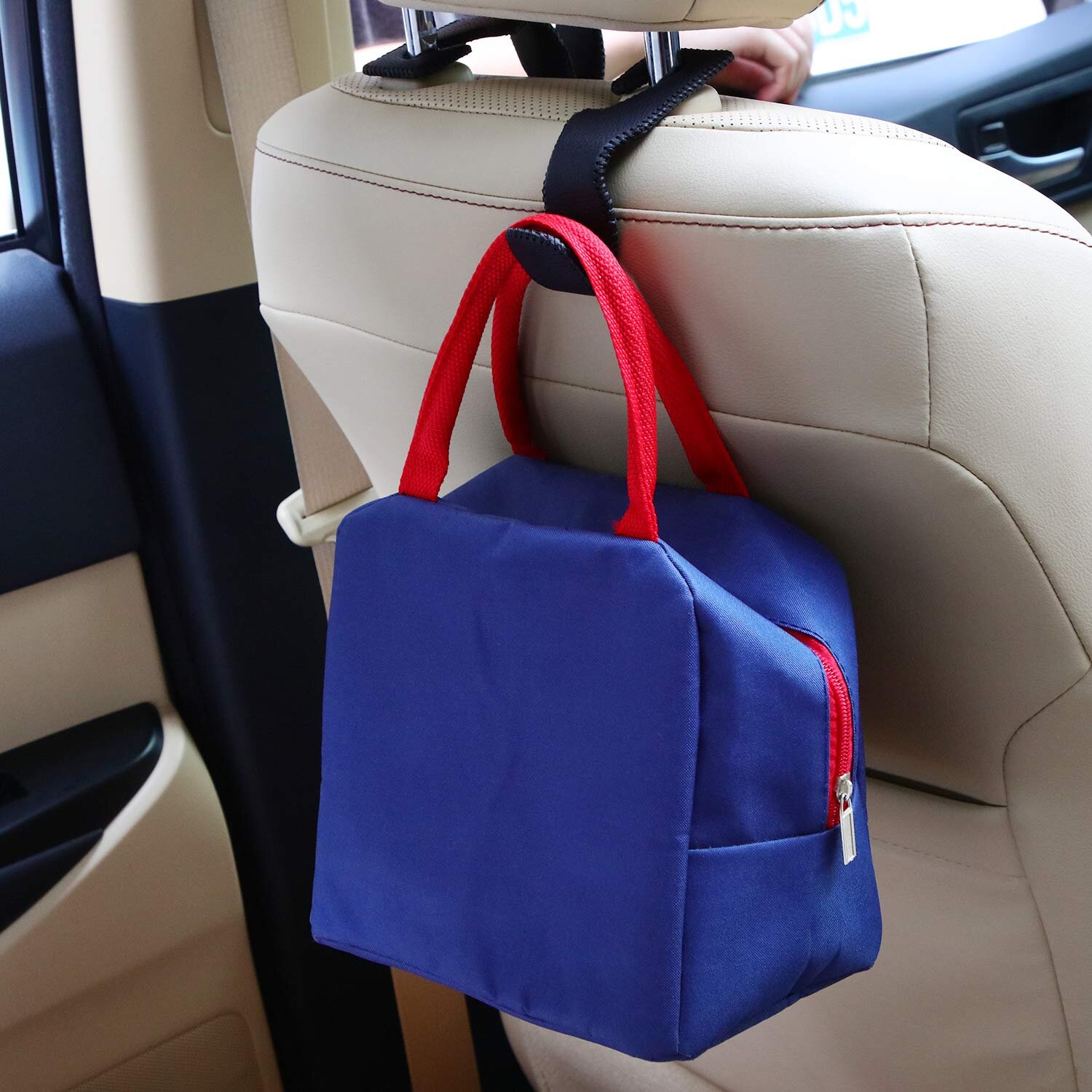 2 Pack Seat Back Organizers Bling Diamond Universal Car Headrest  Bag Hangers//