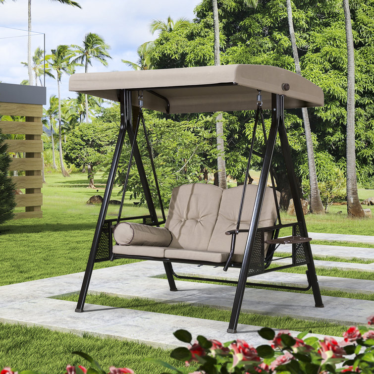 Red Barrel Studio Musa Outdoor Porch Swing With Stand Reviews Wayfair