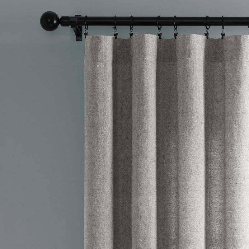 Marston Yarn Dyed Tassel Fringe Window Striped Rod Pocket Curtains