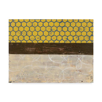 Ebern Designs Honey Comb Abstract Ii Acrylic Painting Print On