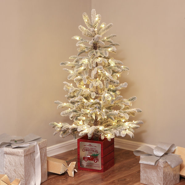 Outdoor Pre Lit Porch Christmas Trees