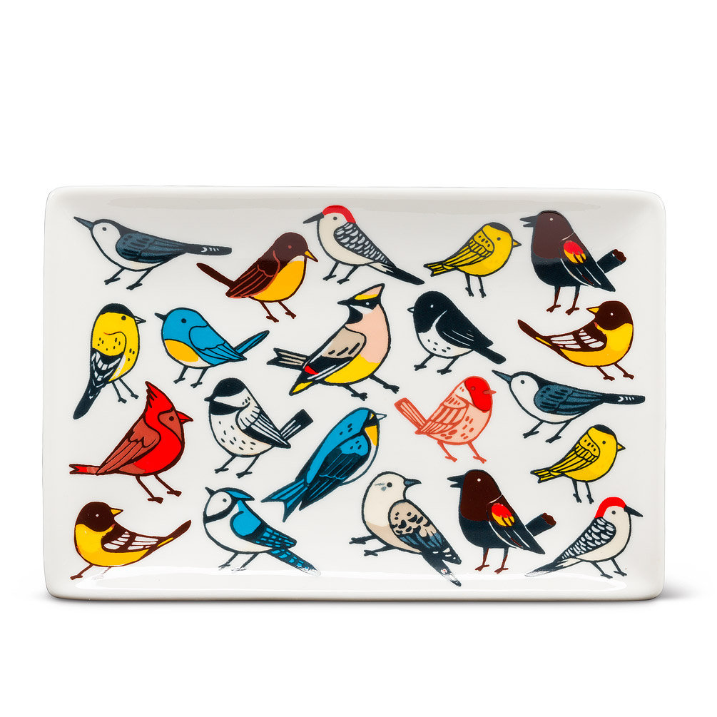 Red Barrel Studio Jave Allover Birds Tray Wayfair